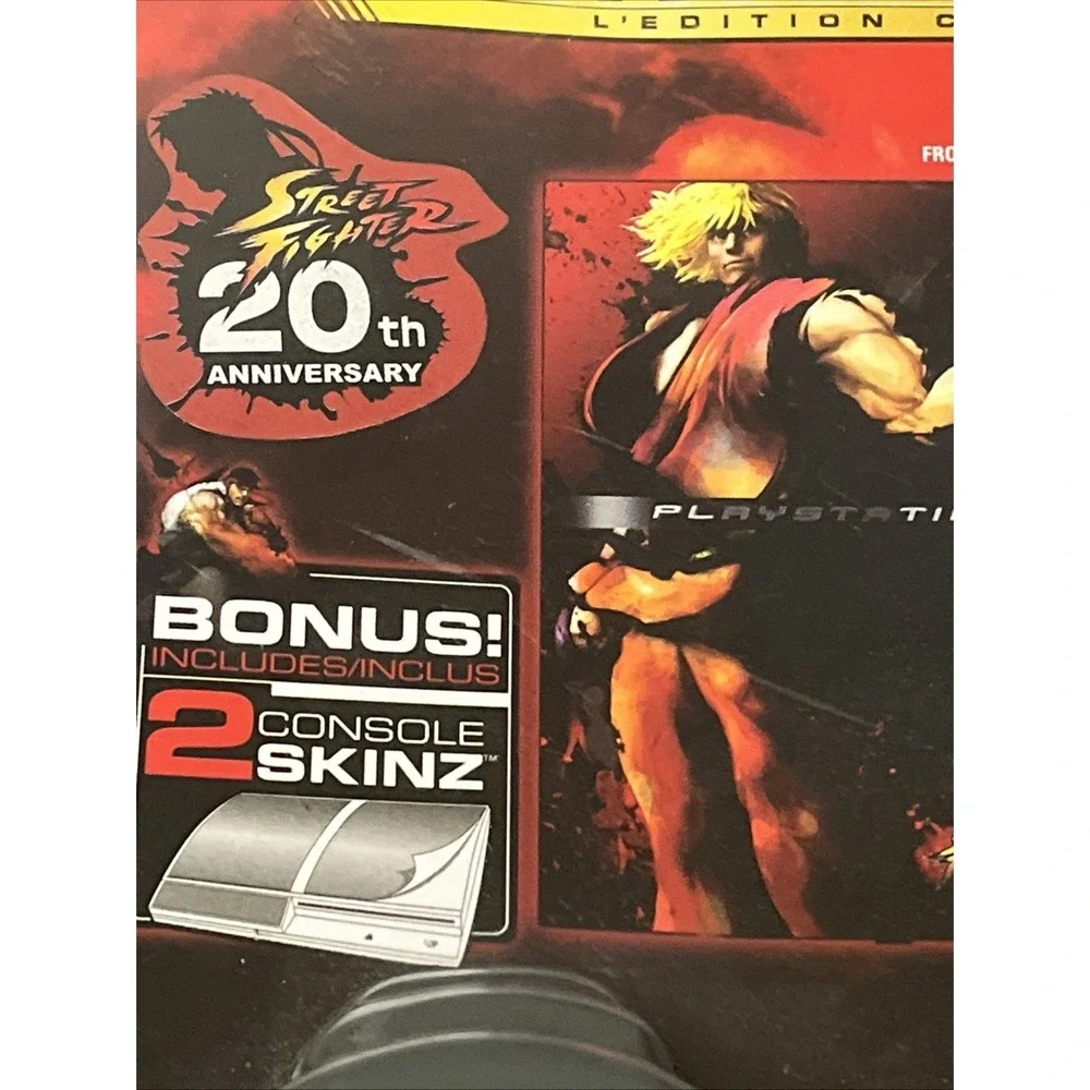 Collector Edition Street Fighter Controller Faceplates + Console Skinz Set Of 2